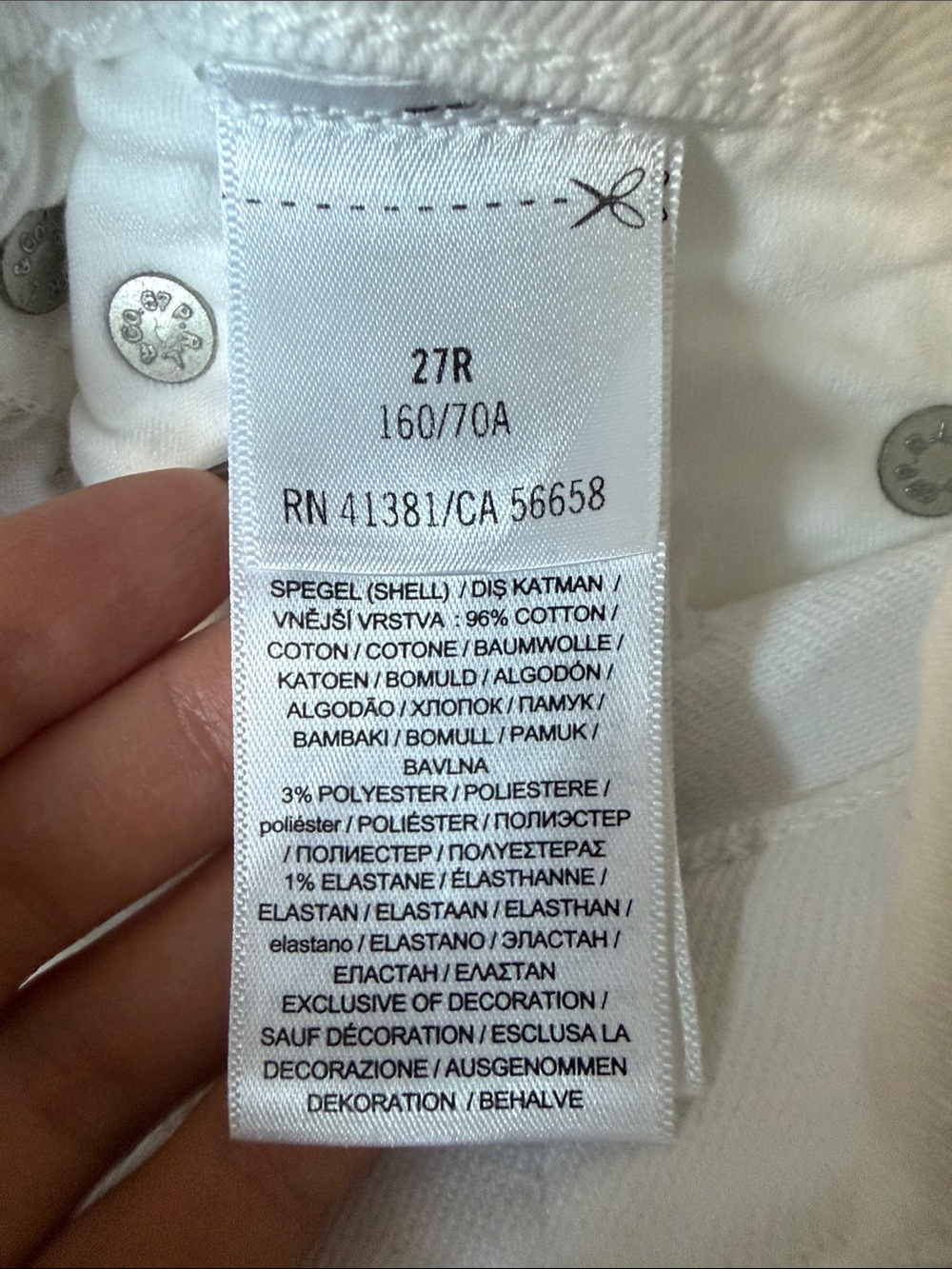 Ralph Lauren White High-Rise Super-Slim Jean Color Amesbury Wash - Picture 6 of 7